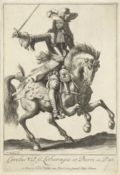 Reiterporträt von Karl V. Leopold, Herzog von Lothringen