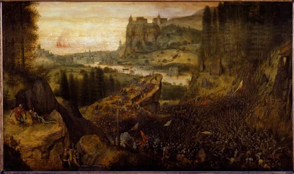 Schlacht zwischen Philistern und Israeliten: Saul und sein Knappe stürzen sich auf ihr Schwert
