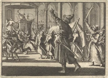 Die Polen in der Riddarholm-Kirche in Stockholm, 1698