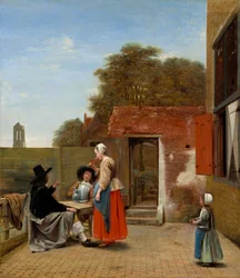 Ein holländischer Innenhof