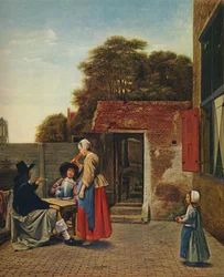 Ein holländischer Innenhof, 1658-1660