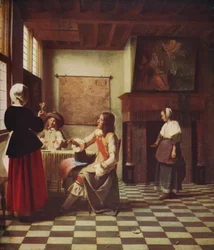 Innenraum eines niederländischen Hauses, ca. 1658