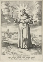 Landschaft mit dem heiligen Antonius von Padua
