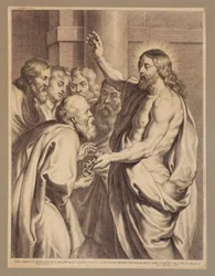 Christus überreicht Petrus die Schlüssel