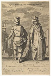 Viri et Mulieris apud Florentinos Habitus, aus Moden verschiedener Nationen, n.d.