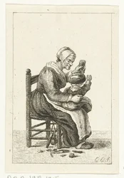 Frau mit Kind auf dem Schoß