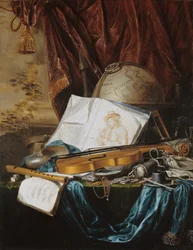 Stillleben mit Musikinstrumenten
