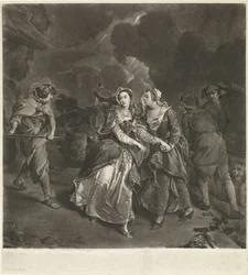 Schauspielerin Susannah Maria Cibber in der Rolle der Cordelia