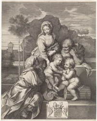 Heilige Familie mit Elisabeth und Johannes dem Täufer
