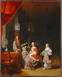 Frans Meerman, Stadtschreiber von Leiden und seine Familie