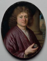Porträt eines Mannes mit einer Uhr