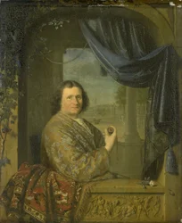 Porträt eines Mannes mit einer Uhr