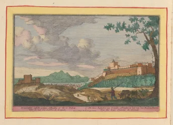 Ansicht der Gebäude des Alhambra in Granada