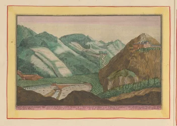 Ansicht des Palastes und der Gärten der Maurischen Könige in Granada