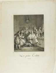Die kleine Toilette, aus Monument du Costume Physique et Moral de la fin du Dix-huitième siècle