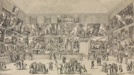Ansicht des Salons von 1785