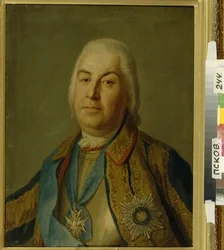 Porträt von Graf Pyotr Semyonovich Saltykov