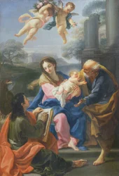 Die Heilige Familie mit dem Künstler