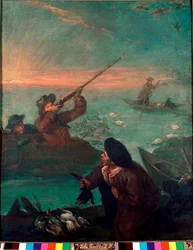 Entenjagd in der Lagune