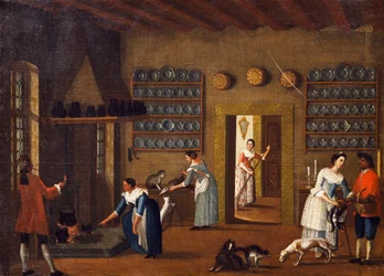 Die Küche in der Villa