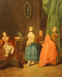 Anprobe eines Kleides