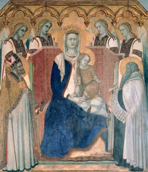 Madonna und Kind, Heilige und Engel