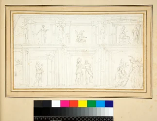 Fragment eines Wandgemäldes