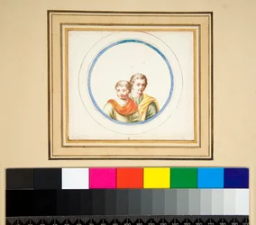 Ehemann und Ehefrau (Büsten) im zentralen Kreis