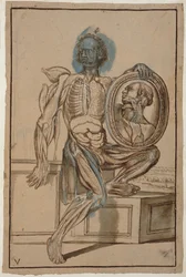 Ms Hunter 653 Tafel V Anatomische Zeichnung, ca. 1610