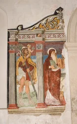 Kirche St. Pietro und Paolo, Valvasone, Friaul, Italien (Fresko)