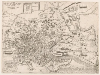 Speculum Romanae Magnificentiae: Plan des antiken Rom, 16. Jahrhundert