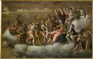 Psyche im Olymp empfangen