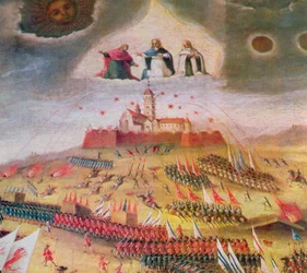 Die schwedische Belagerung des Klosters Jasna Gora im Jahr 1655