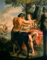 Achilles und der Zentaur Chiron