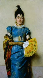Gelber Fächer