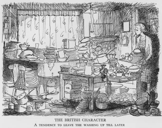 Der britische Charakter, Eine Neigung, das Abwaschen auf später zu verschieben