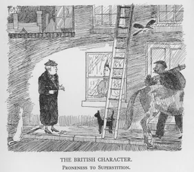 Der britische Charakter, Neigung zum Aberglauben