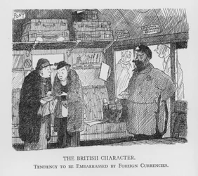 Der britische Charakter, Neigung, sich von fremden Währungen verunsichern zu lassen