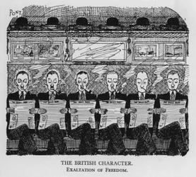 Der britische Charakter; Erhebung der Freiheit (Lithographie)