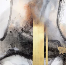 Dynamisches goldenes Abstrakt