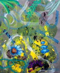 Garten Teich Abstrakt