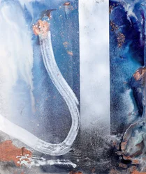 Moderne blaue metallische Strömung