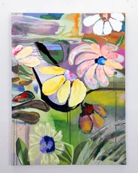 Lebendige Abstrakte Blumen