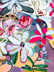 Lebhaftes Blumenabstrakt