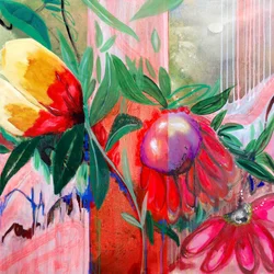 Lebendige tropische Blüte
