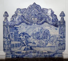 Allegorie der Luft - Azulejos, bemalte Fayence