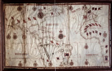 Portulan des Atlantiks und Pazifiks