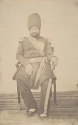 Porträt von Ardeshir Mirza, Onkel des Königs, 1840er-1860er Jahre