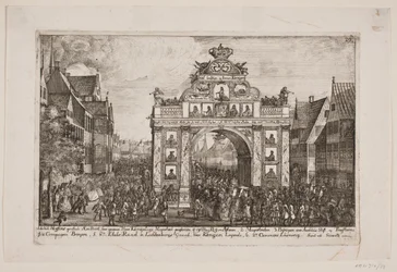Frederik V. passiert das Ehrentor in Horsens