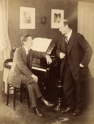 Alexander Zemlinsky und Arnold Schönberg in Prag, 1917